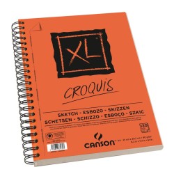 Bloc XL Croquis 90 g/m² Canson, à spirales grand côté