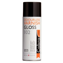 Vernis peinture à l'huile diluable à l'eau Cobra, aérosol 400 ml