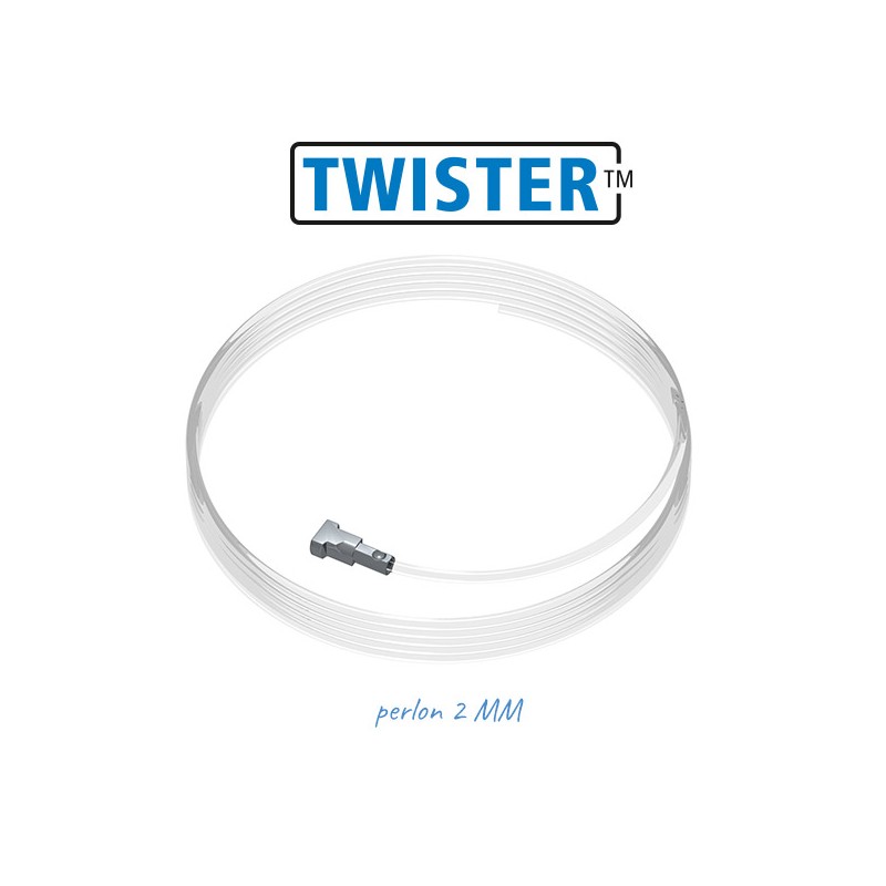 Fil perlon ø2 mm à tête Twister pour cimaise