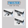 Fil perlon ø2 mm à tête Twister pour cimaise