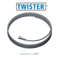 Fil câble acier ø1.8 mm à tête Twister pour cimaise