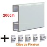Cimaise Click Rail 200cm + 6 clips de fixation