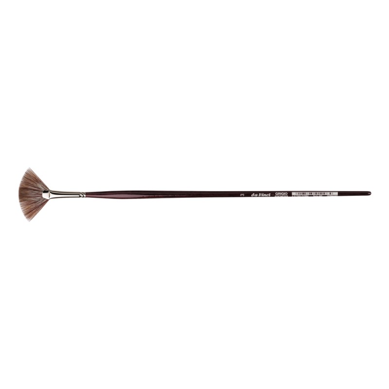 Brosse éventail Grigio en mangouste synthétique, série 495
