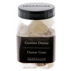 Gomme Dammar en grains, pot de 100 g