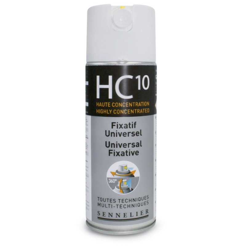 Fixatif universel à haute concentration HC10 Sennelier, aérosol 400 ml