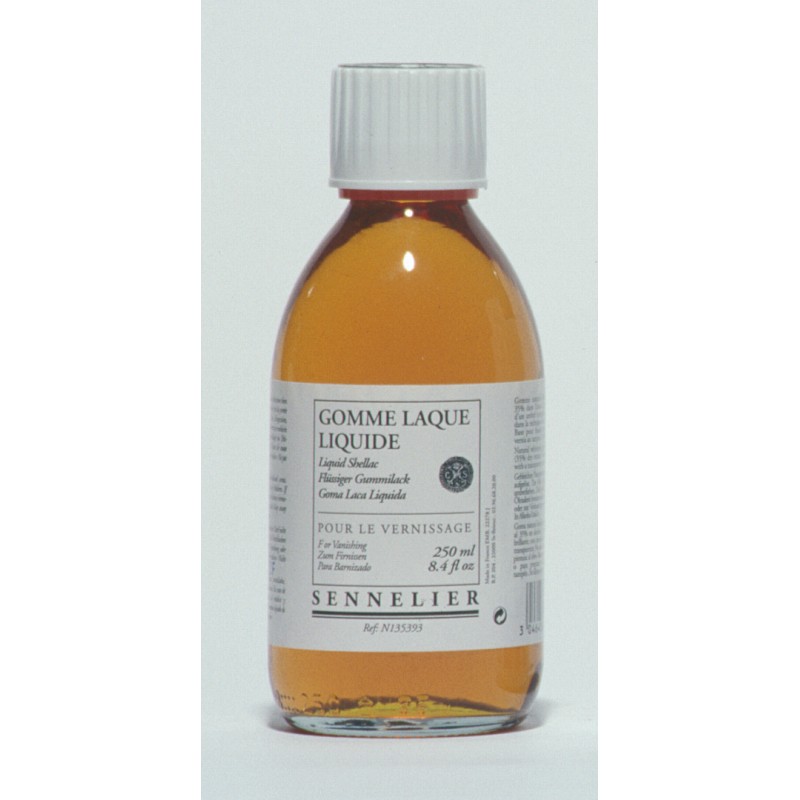 Gomme laque liquide 35%, flacon de 250 ml