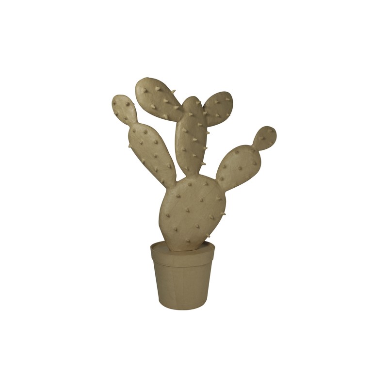 Cactus à piquants en papier mâché - 98,5 cm