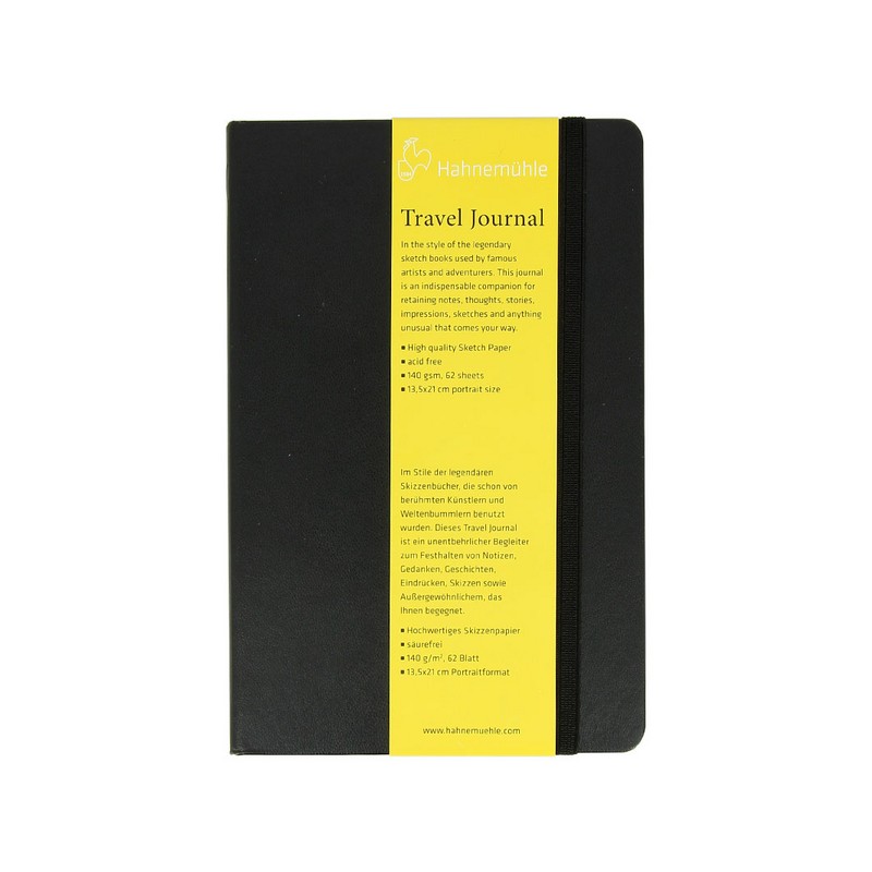 Carnets de voyage Hahnemühle Travel Journal 140 g/m², 62 fls reliées