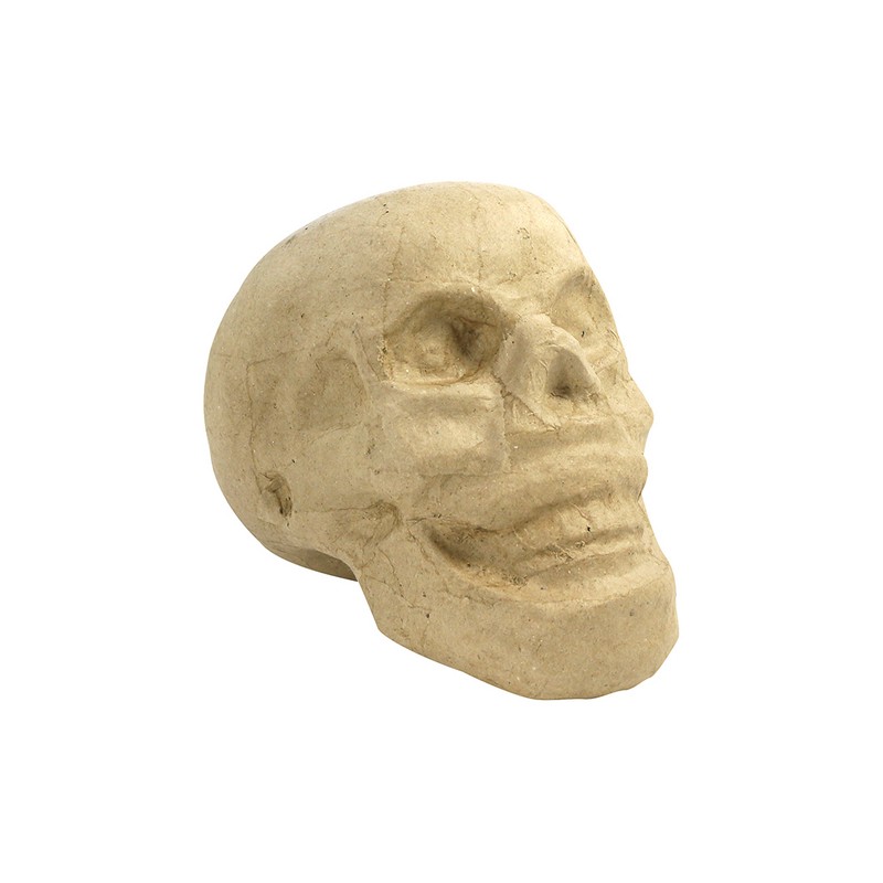 Crâne en papier maché - 12 cm