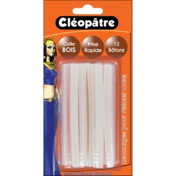 Bâtons de colle à bois Cléostick pour mini-pistolet, étui de 12 pcs