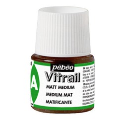 Médium mat pour peinture Vitrail Pébéo, flacon 45 ml
