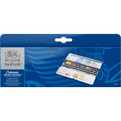 Boîte métal "Blue Box" aquarelle Cotman x12 12 godets