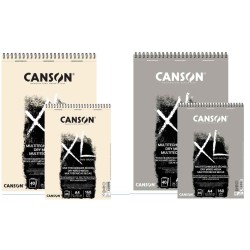 Bloc XL multitechniques sèches 160 g/m² Canson, 40 fls à spirales