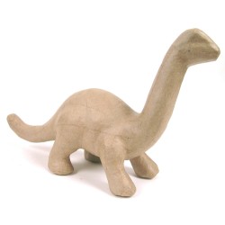 Brontosaure en papier maché - 29x8x16cm