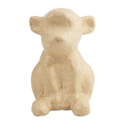 Singe en papier maché - 13x10x14,5 cm