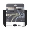 Trousse 24 feutres Promarker - Tons Gris et Noirs