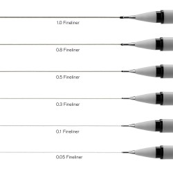 Feutres à pointe calibrée Fineliner Winsor & Newton 