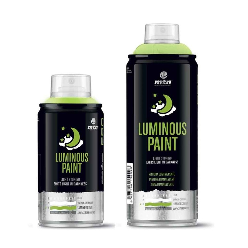 Aérosol peinture phosphorescente MTN PRO