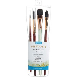 Set Professionnel pinceaux aquarelle Neptune x4 pcs