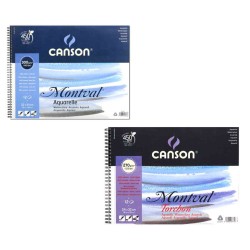 Bloc aquarelle Montval 300 g/m², 12 fls spiralées