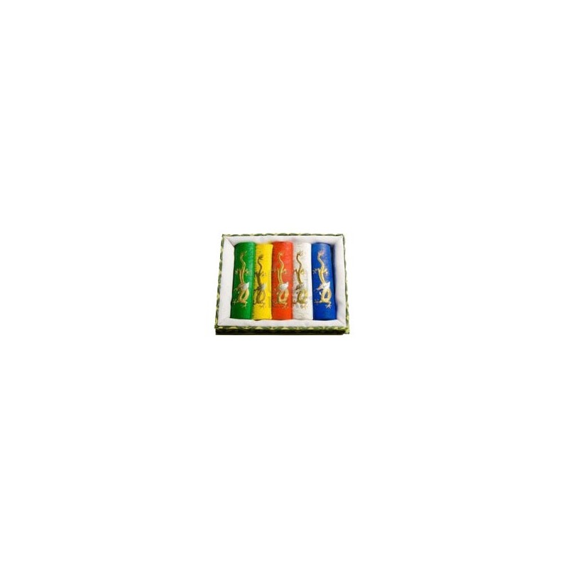 Coffret de 5 bâtons d'encre de Chine colorée