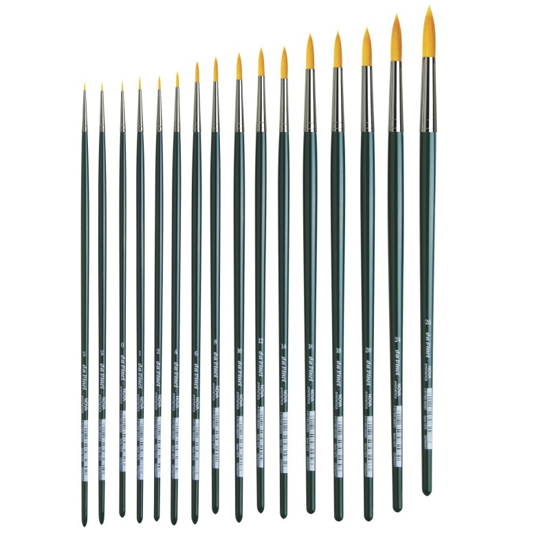 Brosse ronde Nova en fibre synthétique, série 1670
