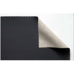 Châssis entoilé en coton / polyester noir à grain moyen 350 g/m²