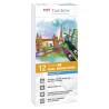Sets de 12 feutres pinceaux double-pointes ABT