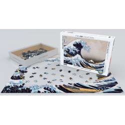 Puzzle 1000 pièces - La grande vague de Kanagawa de Hokusai