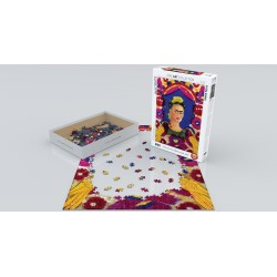 Puzzle 1000 pièces - Autoportrait - Le cadre, de Kahlo
