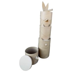 Totem boîtes de rangement en papier maché - 190 cm