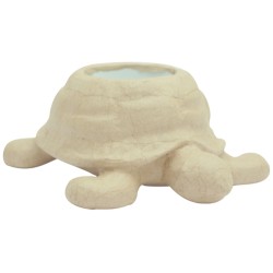 Cache-pot Tortue en papier maché - 185x170x80 mm