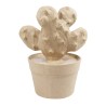 Cactus raquette en papier mâché - 95x130x165 mm