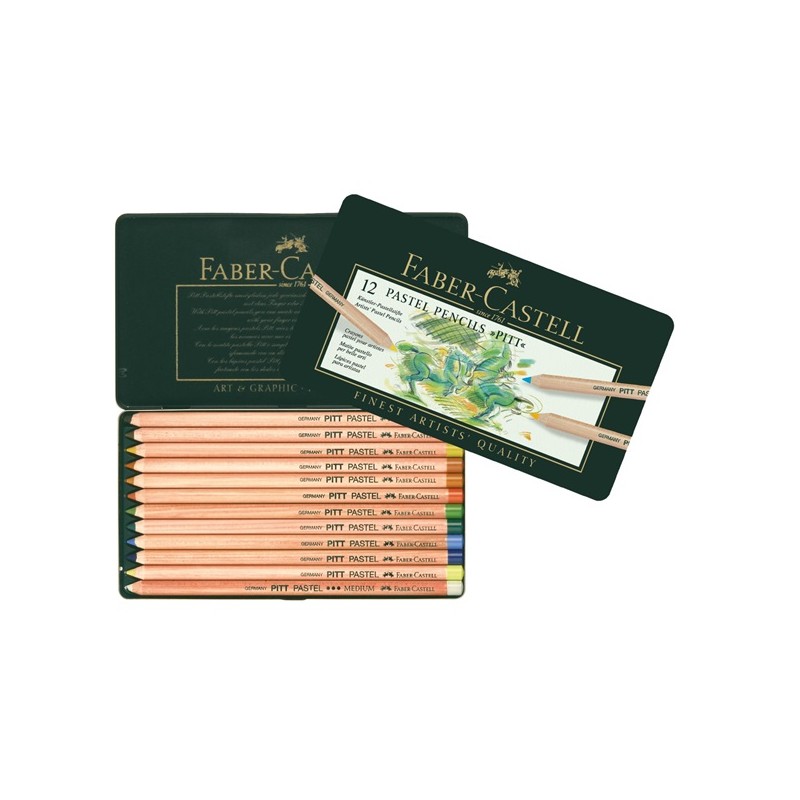 Boîte métal de crayons pastel Pitt - Faber castell