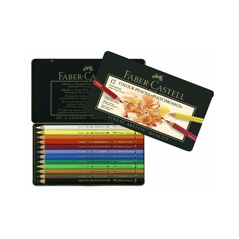 Boîte métal de crayons de couleur Polychromos - Faber Castell