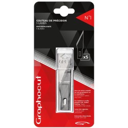 Etui de 5 lames n°1 pour couteau de précision