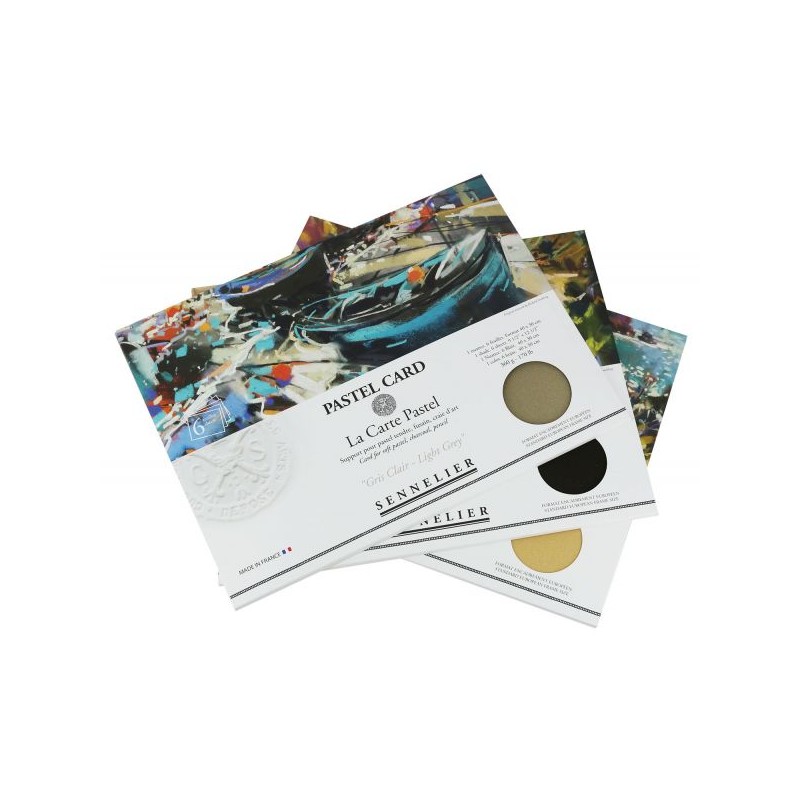 Pochette papier Pastel Card 360 g/m²,  6 feuilles 30x40 cm