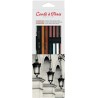 Set Esquisse & Etude Conté à Paris - Crayons et carrés assortis