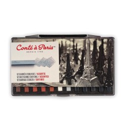 Boîte de 12 craies à esquisse Conté à Paris