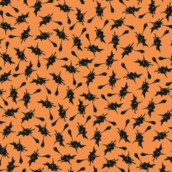 Set 6 feuilles Halloween sorcière 30,5x30,5cm