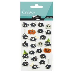 Stickers 3D Halloween - Araignées x24 autocollants