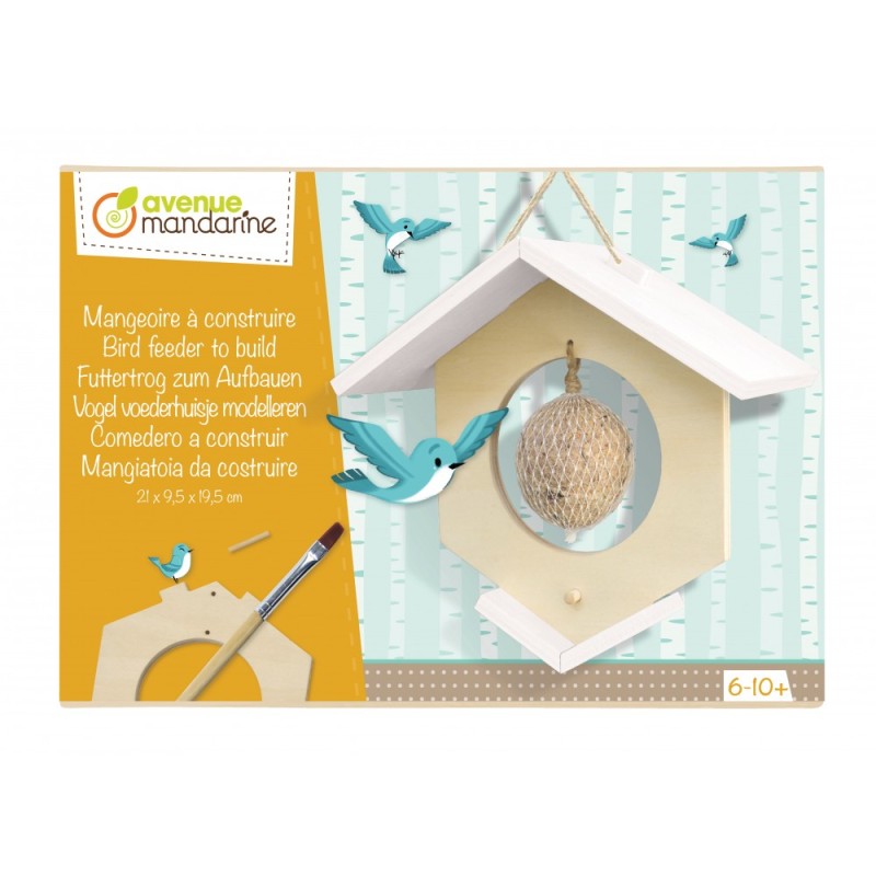 Boîte créative - Mangeoire à oiseaux en bois à construire 