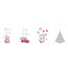Etiquettes en acétate 2x4pcs - Once upon a time
