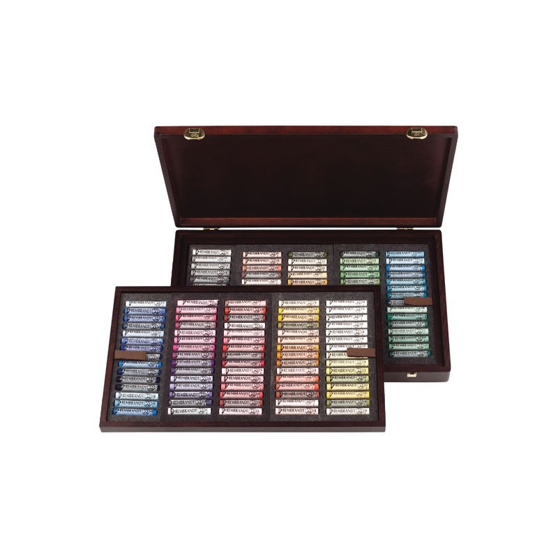 Coffret bois Master de 150 pastels Rembrandt