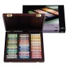 Coffret bois Tradional de 45 pastels tendres Rembrandt