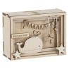 Boîte cadeau en bois 3D 115x85x50mm - Baby