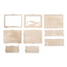 Boîte cadeau en bois 3D 115x85x50mm - Poisson