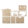 Kit en bois Cadre à motifs 3D, Crèche 24x24x6,3cm 