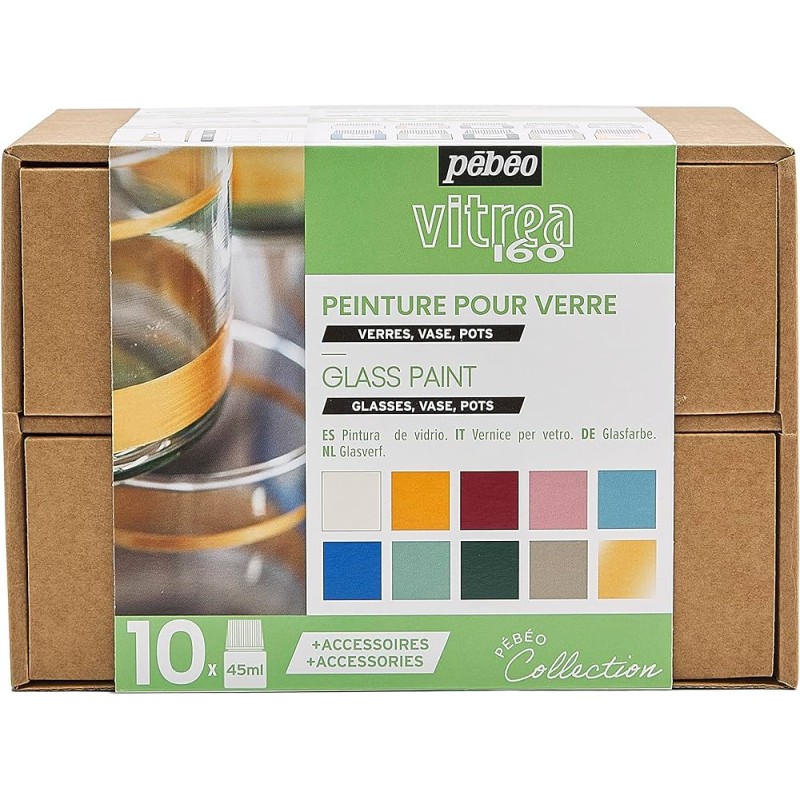 Coffret Collection n°2 peinture Vitréa 160 10x45 ml