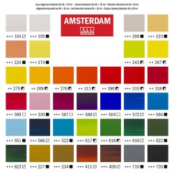 Set peinture acrylique Amsterdam, tubes de 20 ml